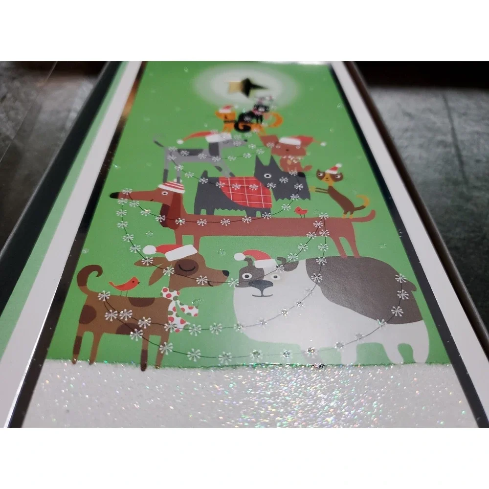 Hallmark 16 Cards 17 Envelopes Christmas Cards‎ PET Themed Cute DOGS & CATS TREE